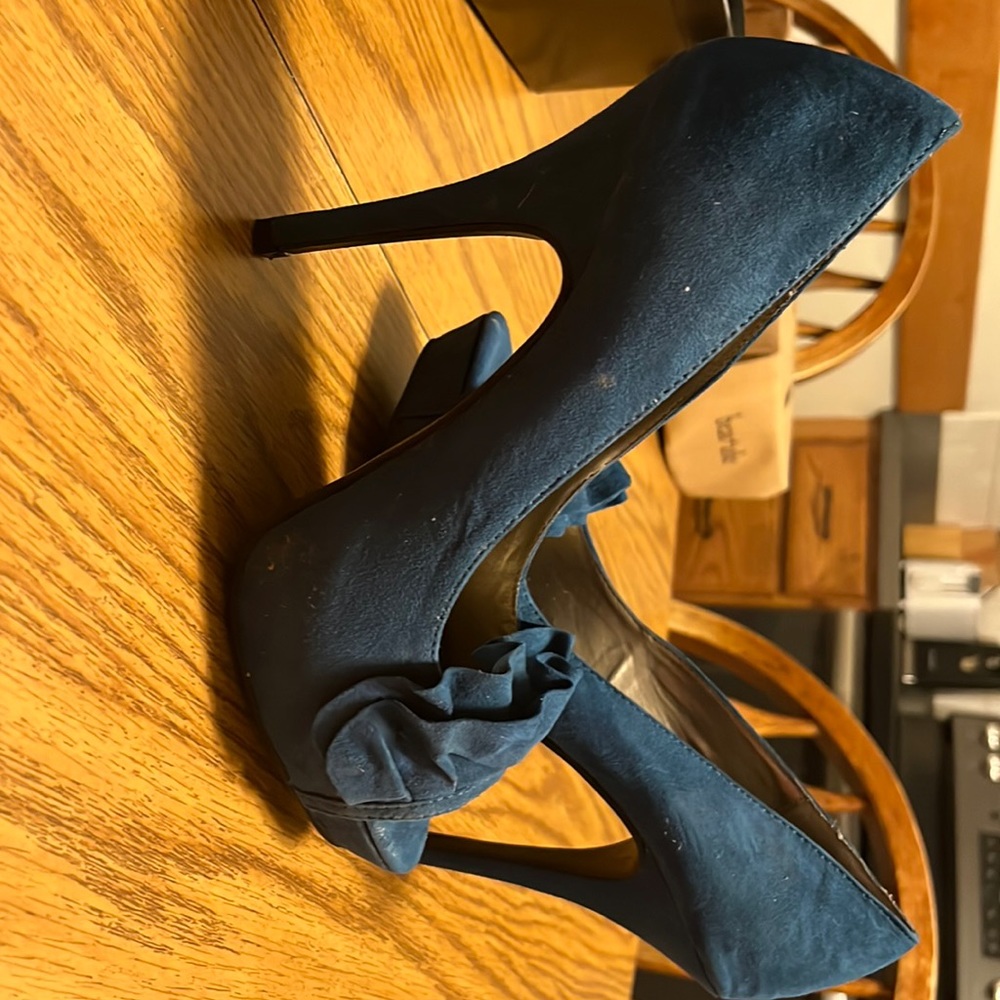 Teal feralicous heels